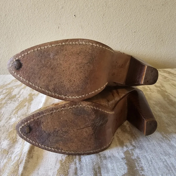 Zodiac Tan Heeled Boots - Picture 3 of 16